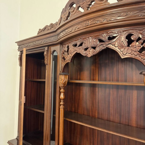 Vintage Display Cabinet by Εγγλεζάκης used, handcrafted wood