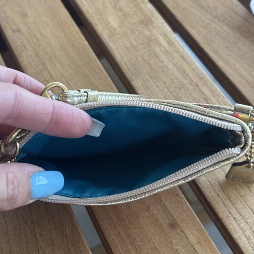 Coach Poppy wristlet like new, multicolor