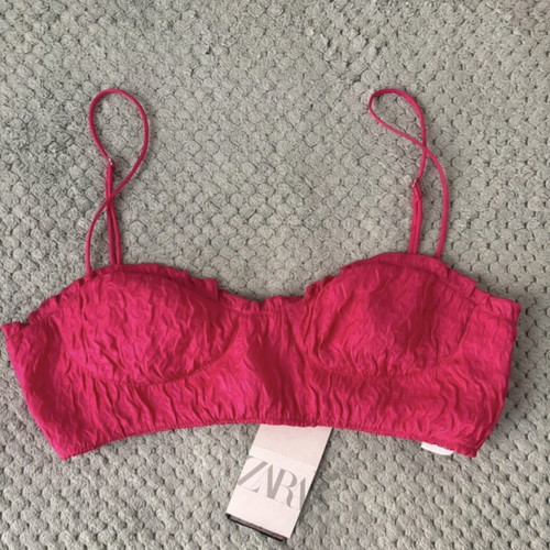 Zara fuchsia top new with tags, size S