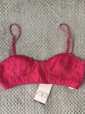 Zara fuchsia top new with tags, size S