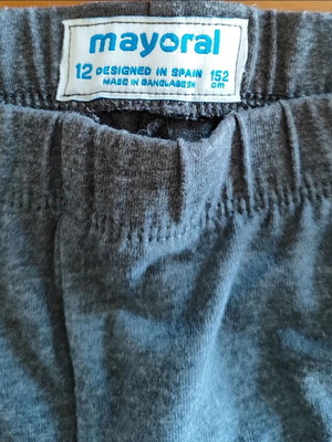 Mayoral girls' leggings 152cm like new, grey