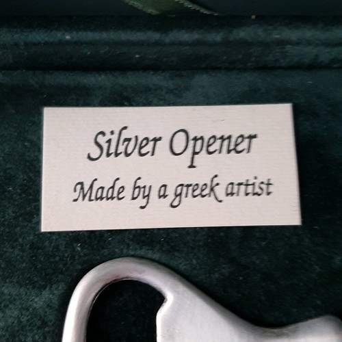 Collectible silver925 bottle opener like new in luxury case