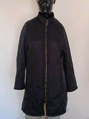 Barbour jacket used, quilted, size 36, black