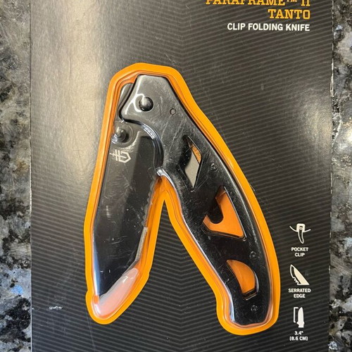Gerber folding survival knife Paraframe Tanto 2 new
