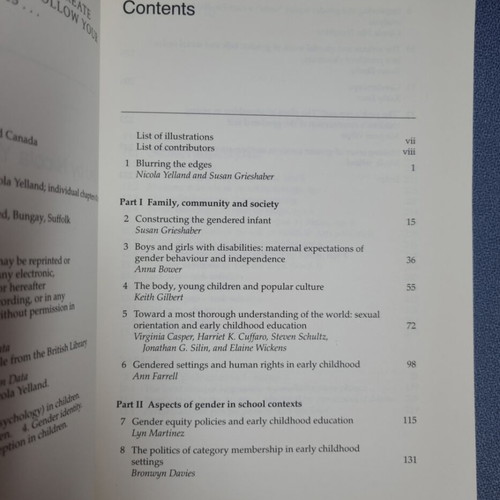 Gender in Early Childhood new book in English