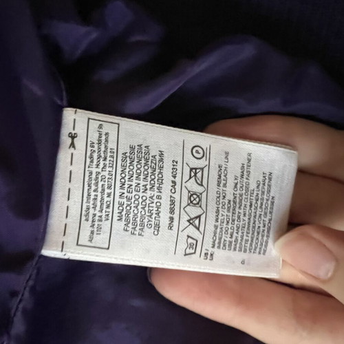 Adidas purple winter jacket size 36 like new