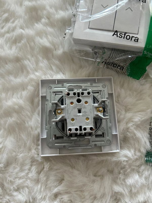 Schneider Asfora roller shutter button white new