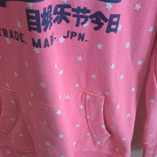 Superdry women's pink hoodie like new, vintage series