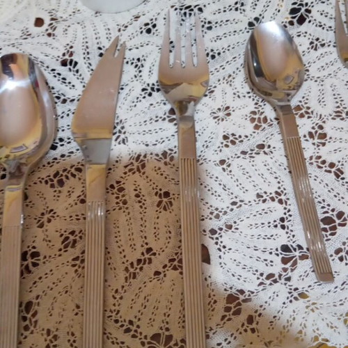 Inox Rostfrei Dh Solingen Cutlery Set like new, modern minimalist design