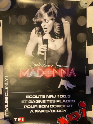 Αφίσα Madonna The Confessions Tour Σαν καινούργιο, Παρίσι