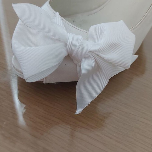 Mourtzi white wedding heels size 38 used