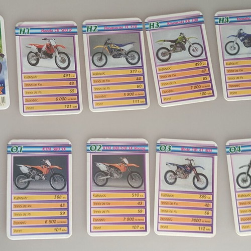 Yperatou Moto Cross card game used