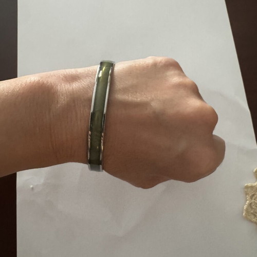 Dyrberg/Kern bracelet khaki and silver like new