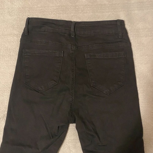 Denim black elastic skinny jeans size S like new