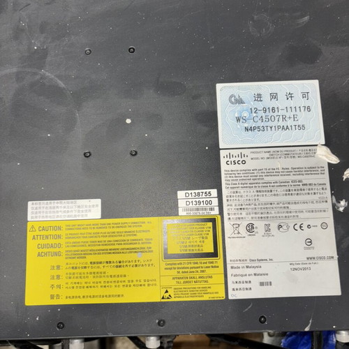 Cisco WS-C4507R+E Switch like new