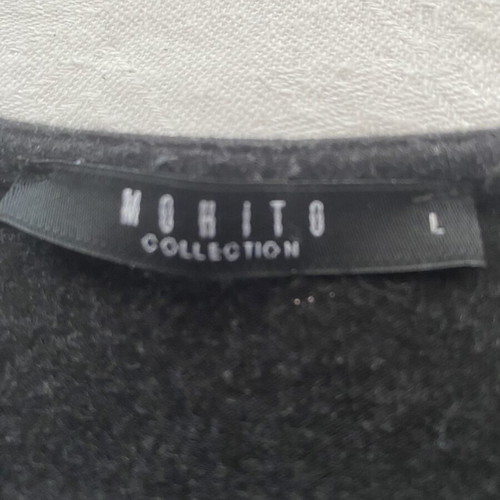 Mohito Collection Black Blouse size L like new with lace and fringes