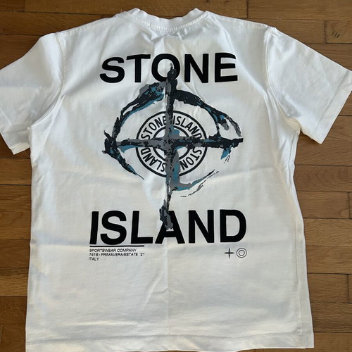 Stone Island white T-shirt size S