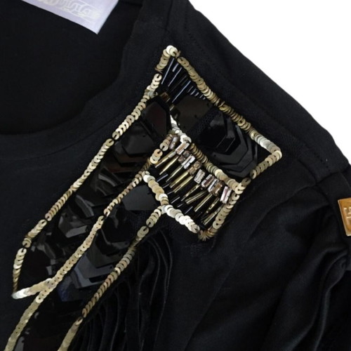 Elisabetta Franchi Gold blouse new, black and gold cotton