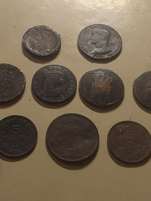 Dekara coin, Constantine medal, Otto and King George coins