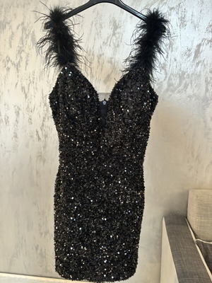 Black official dress like new, size M/L, Karma