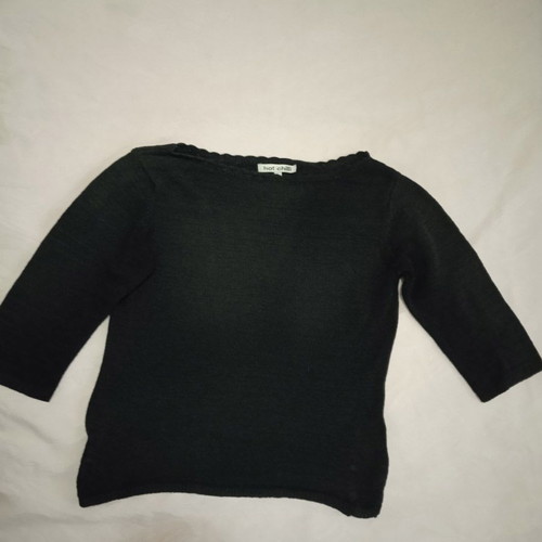 Hot chilli thin summer knitted blouse black medium used