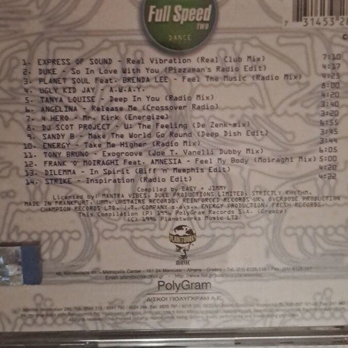 Full Speed 4 CD set like new