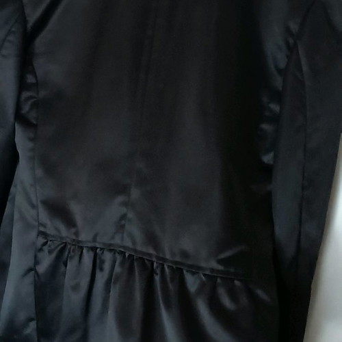 Satin jacket used, black with back design