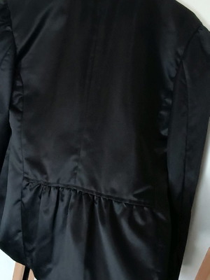 Satin jacket used, black with back design
