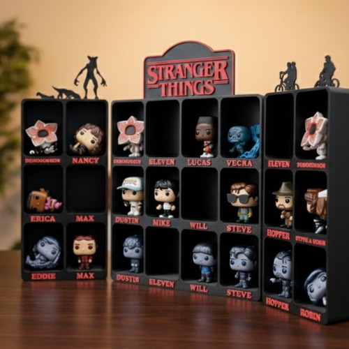 Stranger Things Funko Pop case new with 5 bases