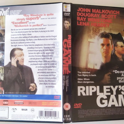 Ripley's Game DVD like new, thriller with subtitles