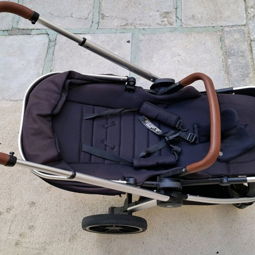 Καρότσι μωρού 3 σε 1 μεταχειρισμένο, navy, με αυγό Cybex Aton B2 i-size