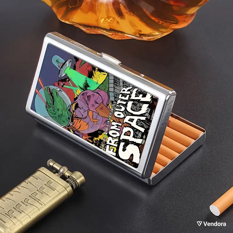 Retro 80s Alien Theme Iron Cigarette… - € 18,00