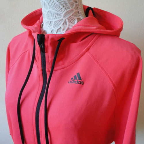 Adidas women's hoodie size L like new, pink