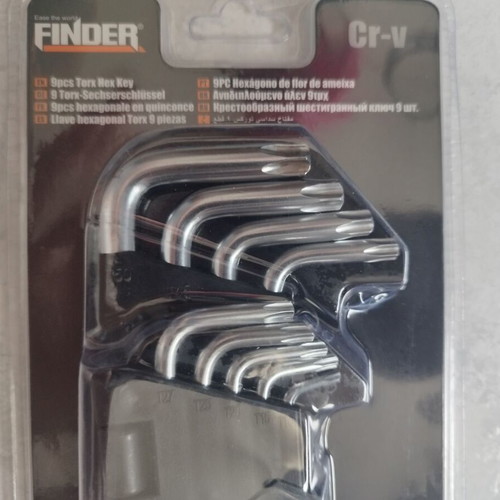 Torx L-Shaped Key Set 9 Pieces New