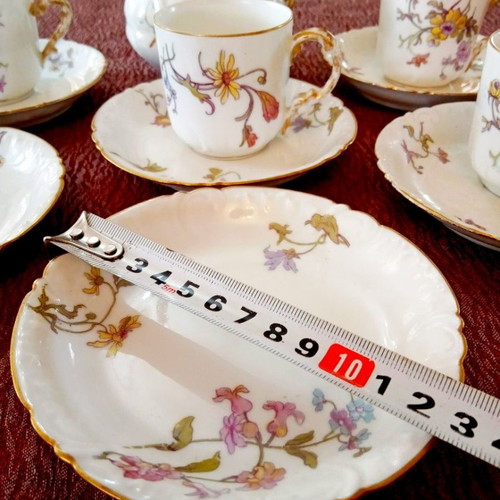 Limoges porcelain coffee set William Guerin & Co. 1901-1932