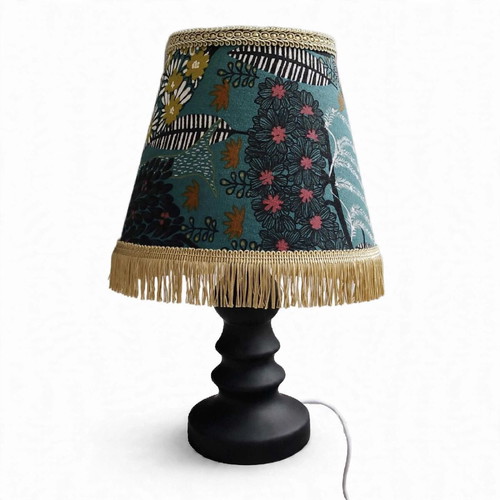 Table lamp with Japanese pattern and E27 oxygen lampshade