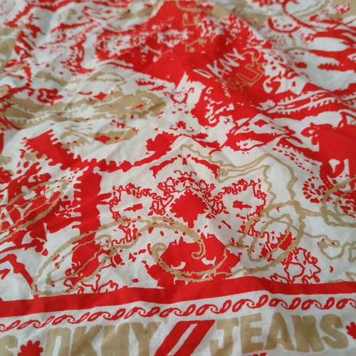 DKNY scarf like new, cotton 45x45cm with vibrant colors