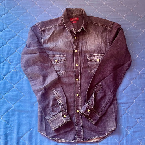 Zara Man blue jean shirt like new, size Medium