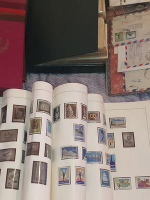 Stamp collection used, Greek and international