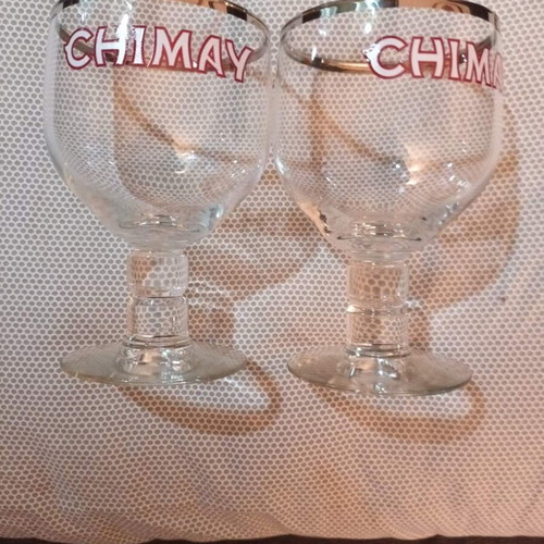 Chimay Trappist 330 ml glass set like new, two pieces