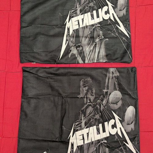 Metallica pillowcases new 45x45 with And justice for all theme