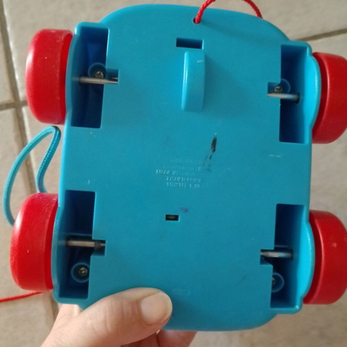 Fisher Price pull toy phone and wooden animal puzzle set