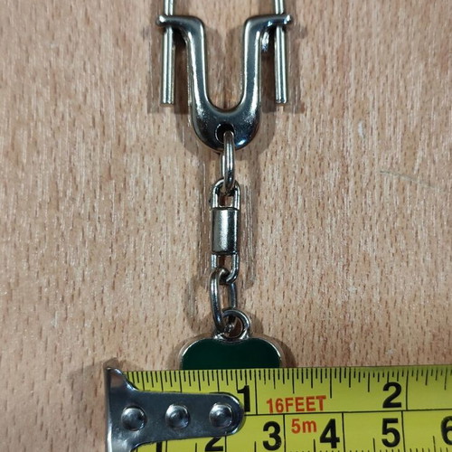 Panathinaikos old metal advertising keychain used