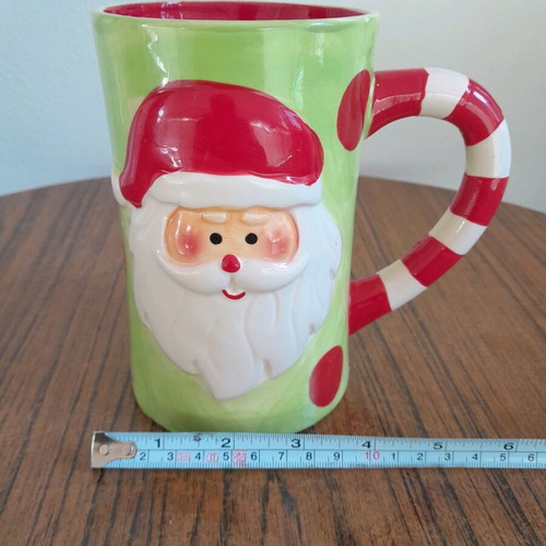 Decorative tall mugs like new, set of 2 pieces