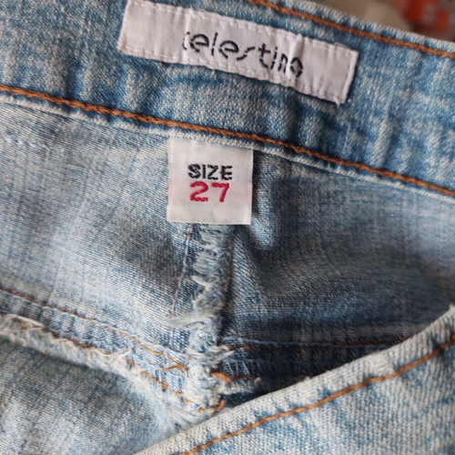 Celestino women's jeans with rhinestones size 27 used, blue