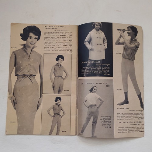 Vintage Paris Collection fashion catalog 1959-1960 used