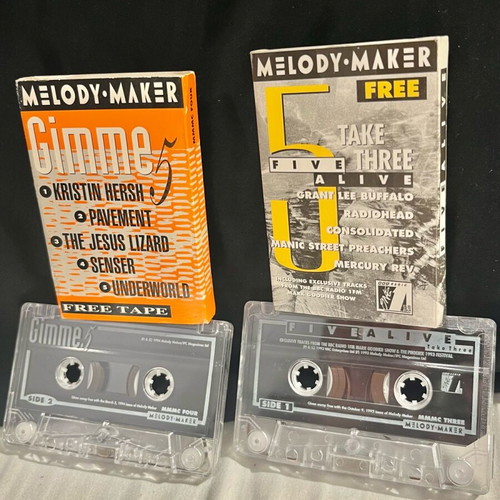 Melody Maker vintage cassette tapes Gimme 5 and Five Alive like new