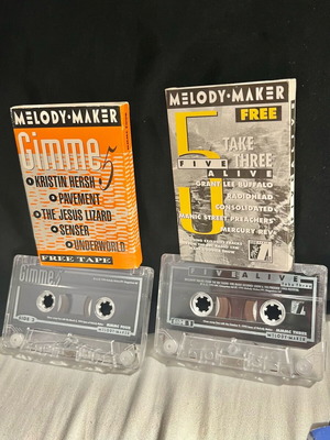 Melody Maker vintage cassette tapes Gimme 5 and Five Alive like new