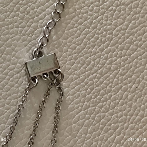 Christian Dior Joy silver charm triple chain bracelet like new