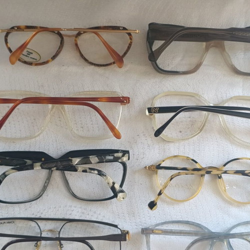 Hilton Used Eyeglass Frames Pack of 24 with Balenciaga, Zeiss, Lotus